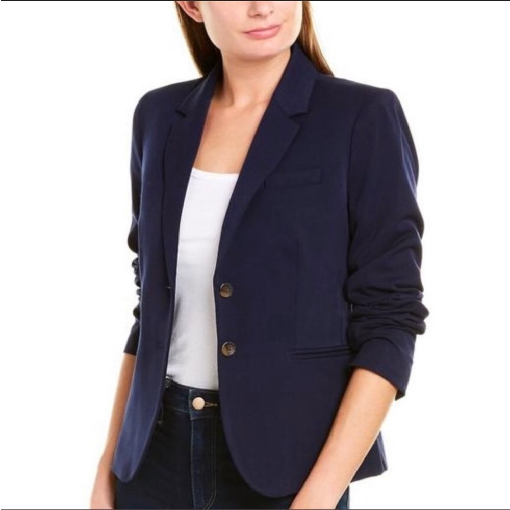 J.Crew Schoolboy Navy Polyester Spandex Blazer